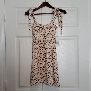 NWT Reformation XS Seabreeze Dress in Marion Rose and Cream